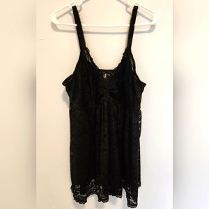 😍 Torrid Sz 3 Black Lace Negligee